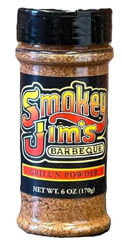 Smokey Jim's Barbeque - Grill'n Powder - Bold All-Purpose BBQ Seasoning & Dry Rub, 6 oz - Classic Dry Rub for Ribs, Chicken, Steak, Veggies & More