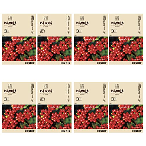 KEURIG �L���[���O K-CUP �㓇����X �����L�@�u�����h 96�t(8g × 12�� × 8���Z�b�g) UESIMA COFFEE ORGANIC LIGHT BLEND