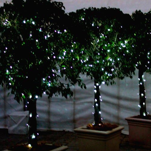 iBoutique 300 LED Extra Bright Christmas Fairy Lights Plug in Powered with 8 Combo Lighting Effects - Twilight Blue [Energy Class A++]