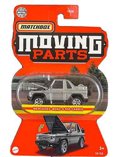 Matchbox Moving Parts Benz G 500 Cabrio Silver