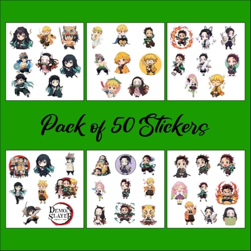 Image of Zesta Aesthetic Stickers for Laptop /Waterproof Anime Decal for Books /Vinyl Sticker for Fridge /Easy to Use Korean Car Sticker Kawaii Cute Stickers (Demon S)