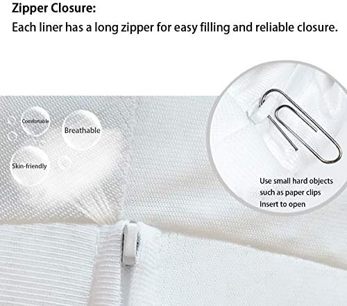 Inner Liner for Bean Bag Chair Cover Seat, No Filler, Lazy Sofa Bean Bag Lounger Inner Liner with Zipper Closure, No Filler, Easy Cleaning