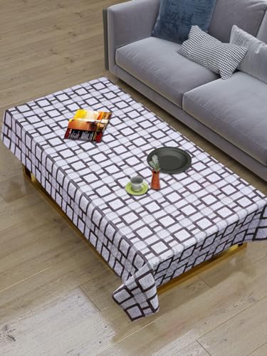 Image of Dakshya Industirs PVC Waterproof Table Cover 36x54 Inch Floral Printed Center Table Cover Washable Plastic Table Sheet Oilproof Dining Table Cover for Coffee Table Living Room Home (Decorative Bloom)