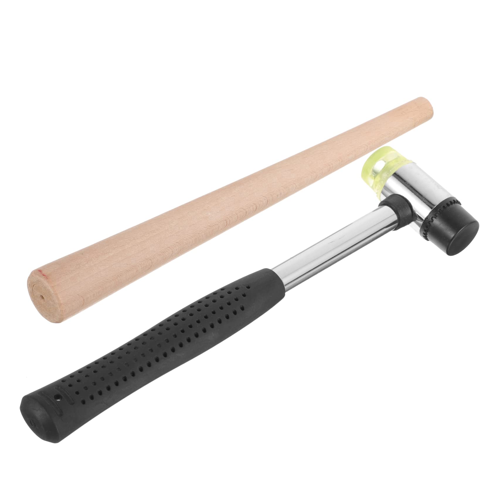 Juego de Mandril para Anillos de Boda, Ajustador Ligero de Madera y Metal | Martillo de Goma Incluido, Uso en Joyería y Bricolaje, Set Portátil de 1 Juego