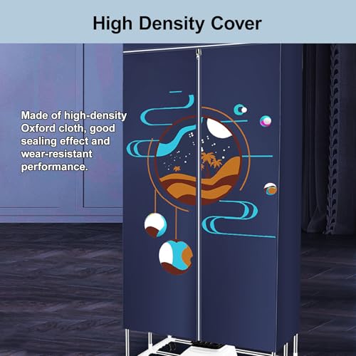 Portable Clothes Dryer, Electric Clothes Dryer Fast Drying, with Time Setting Function, 3-Speed Temperature Adjustment, for Underwear, Shirt, Towel