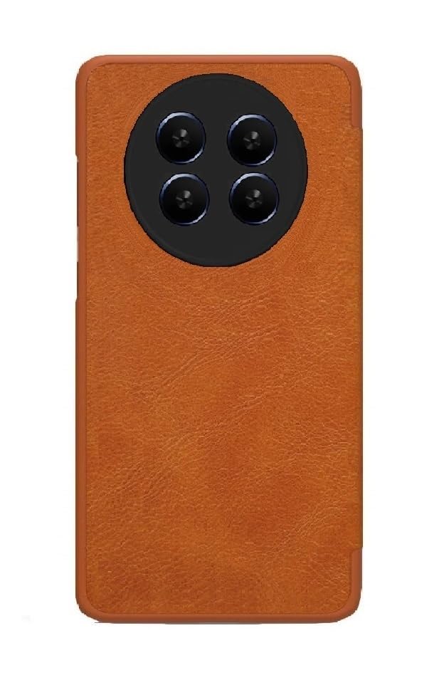 Image of WHITBULL Soft Leather Wallet flip case kick Stand with Magnetic Closure Lightweight Slim flip Cover for vivo X300 Pro - Brown