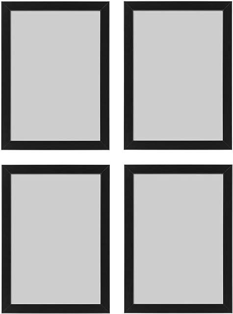HSD FIISKBO Black A4 21x30cm Photo Frame - Set of 4