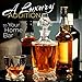 Whiskey Decanter Set for Men with 4 Drinking Glasses and 9 Whisky...