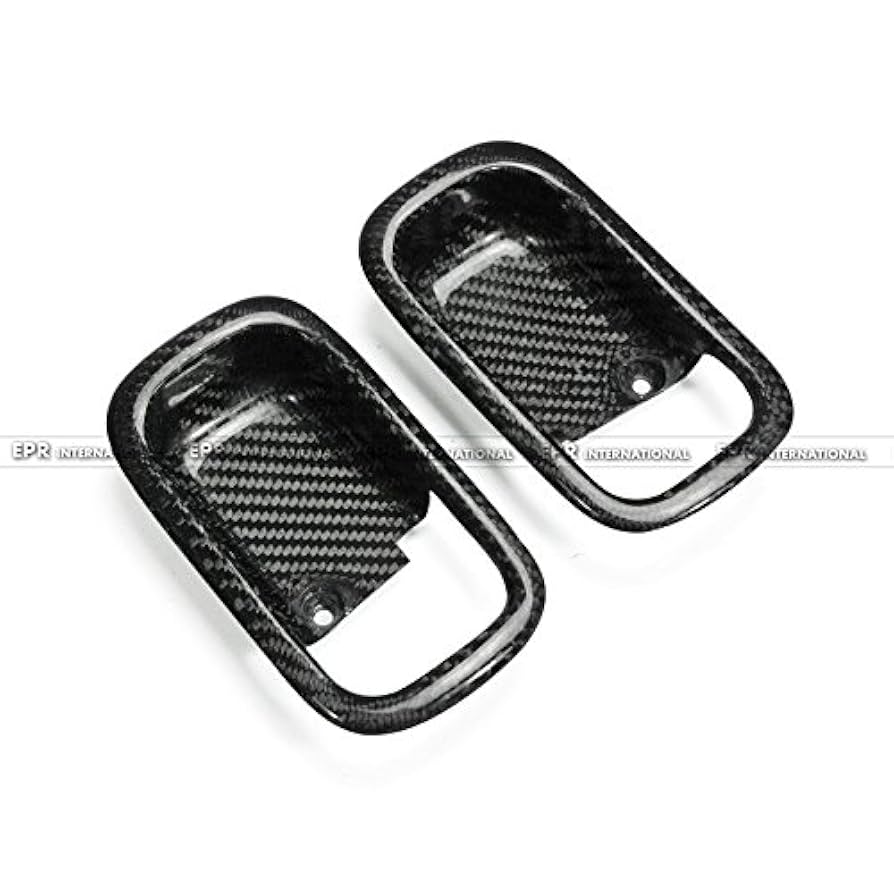 Amazon | 炭素繊維内部トリムカバーインナードアハンドルカップ