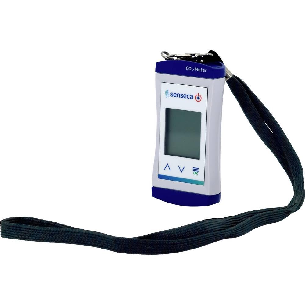 ECO 420 CO₂ Messgerät mit Alarm – kompakter CO2 Monitor mit NDIR-Sensor, TWA/STEL-Anzeige, optischem & akustischem Alarm, LCD-Beleuchtung, Akku-Betrieb für Büro, Schule, Labor & Gewächshaus