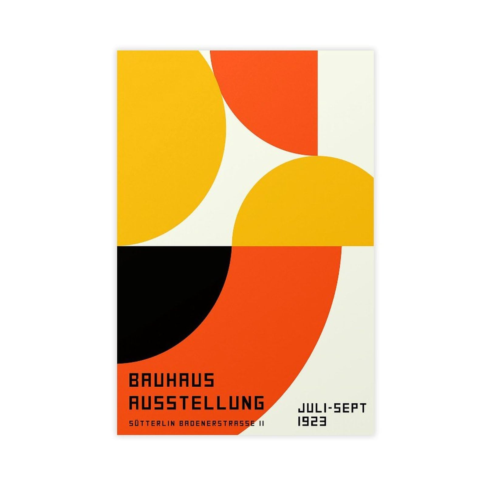 Bareronor Bauhaus Ausstellung 1923 Canvas Poster Bedroom Decor Landscape Office Room Decor Gift 12" L X 18" W