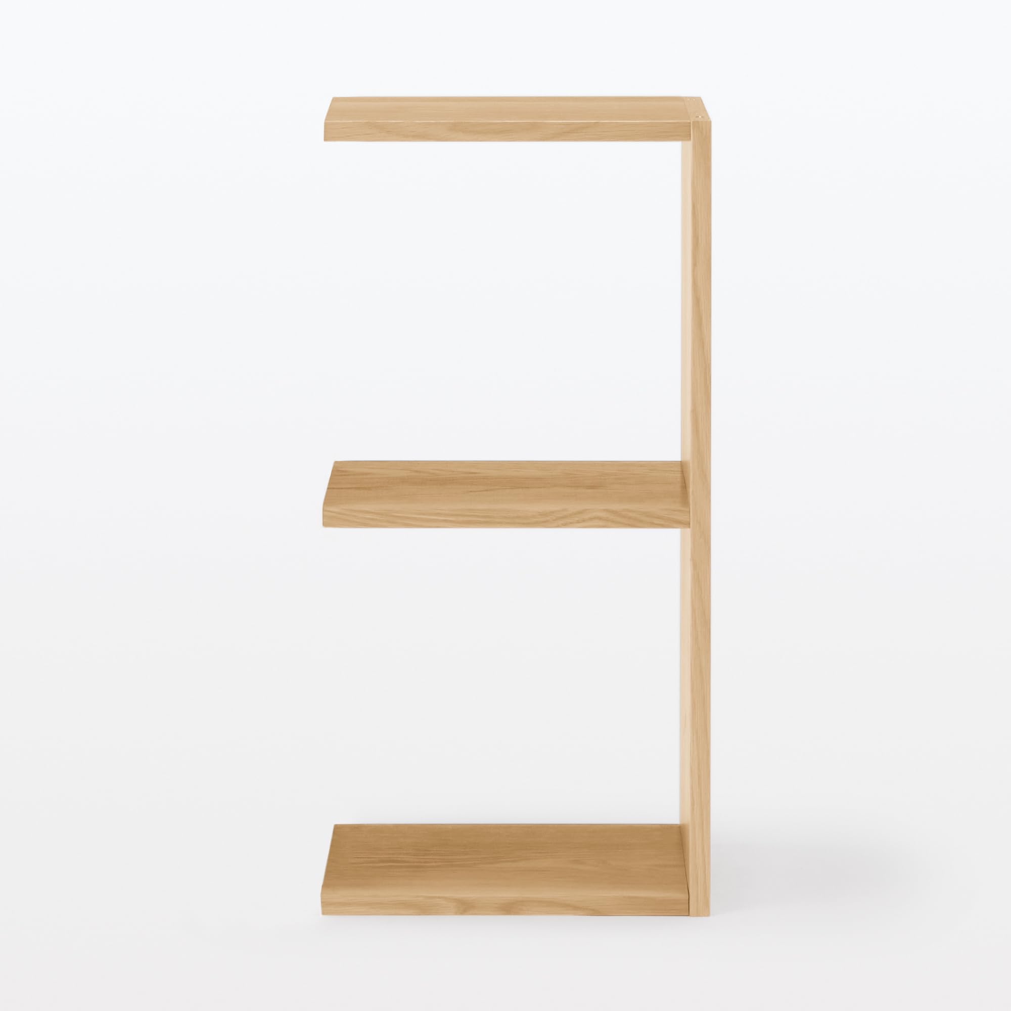 Amazon｜無印良品 スタッキングシェルフ・追加2段・オーク材 幅40×奥行