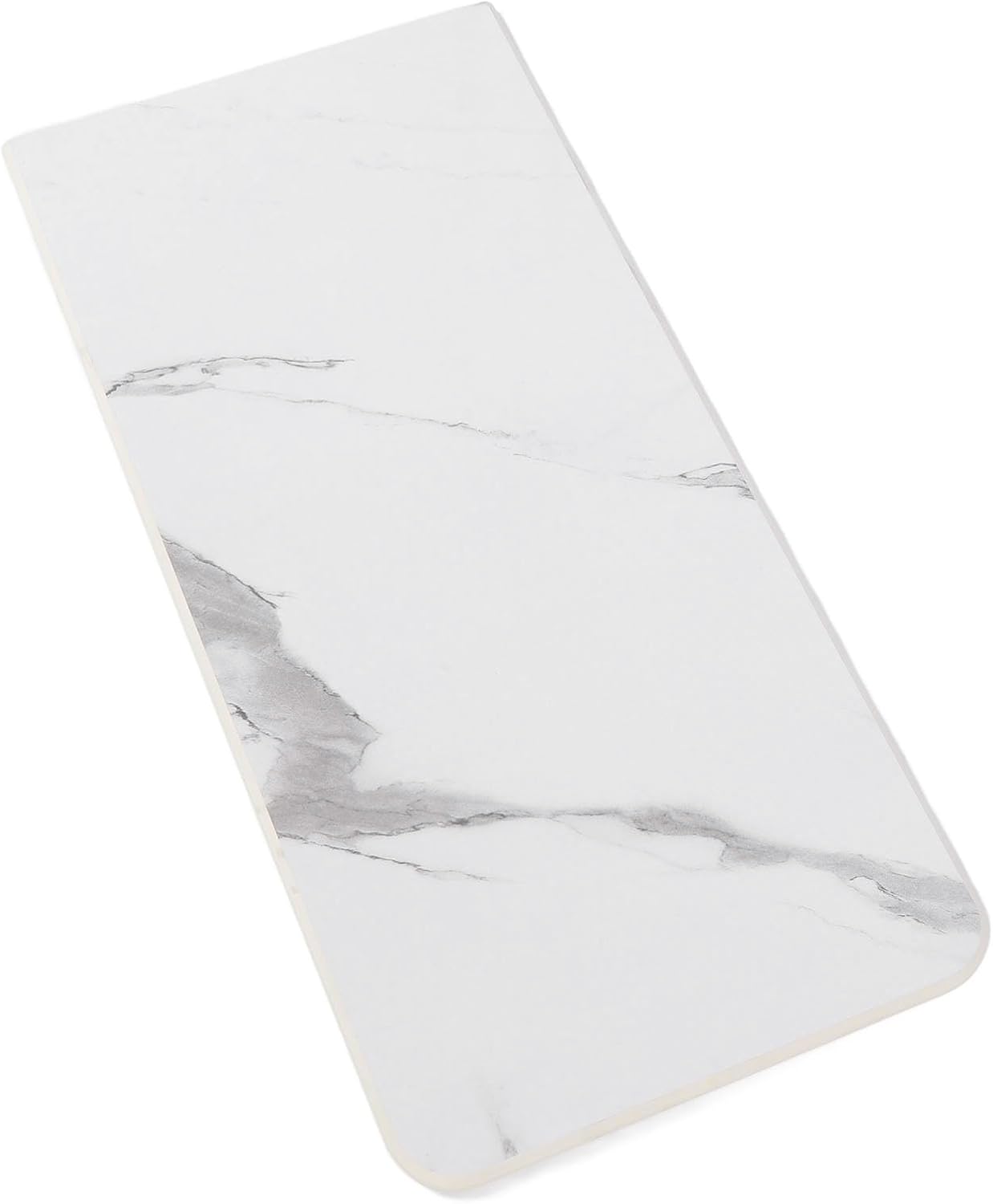 Bnineteenteam 780 x 360mm Resin Polymer RV Rectangular Table Top with Marbled Texture for RV, Yacht, Motorhome, Pool, Patio, Deck