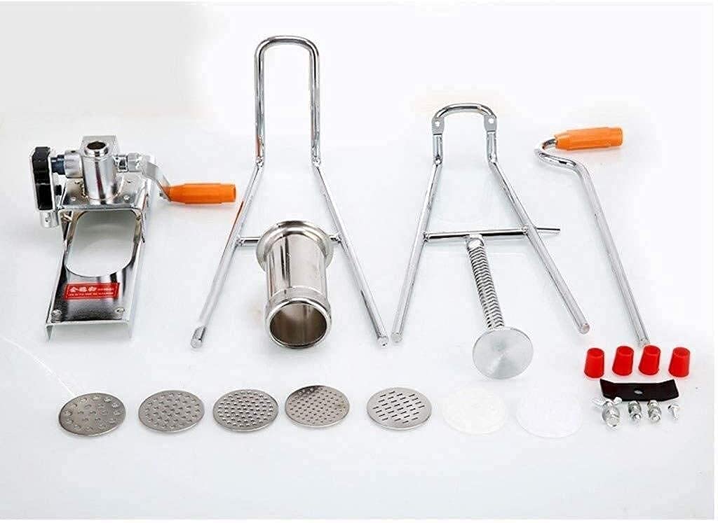 Máquina Para Hacer Pasta Máquina Para Hacer Pasta Máquina Para Hacer Pasta Manual De Acero Inoxidable Para El Hogar Máquina Para Hacer Fideos Máquina Para Hacer Espaguetis, 7 Moldes Para Fideos Para