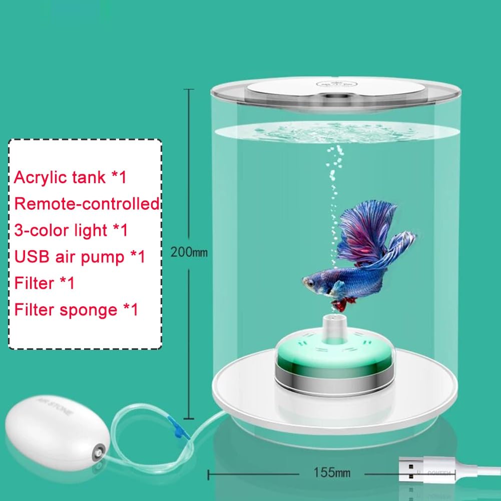 Piccolo acquario da tavolo in acrilico