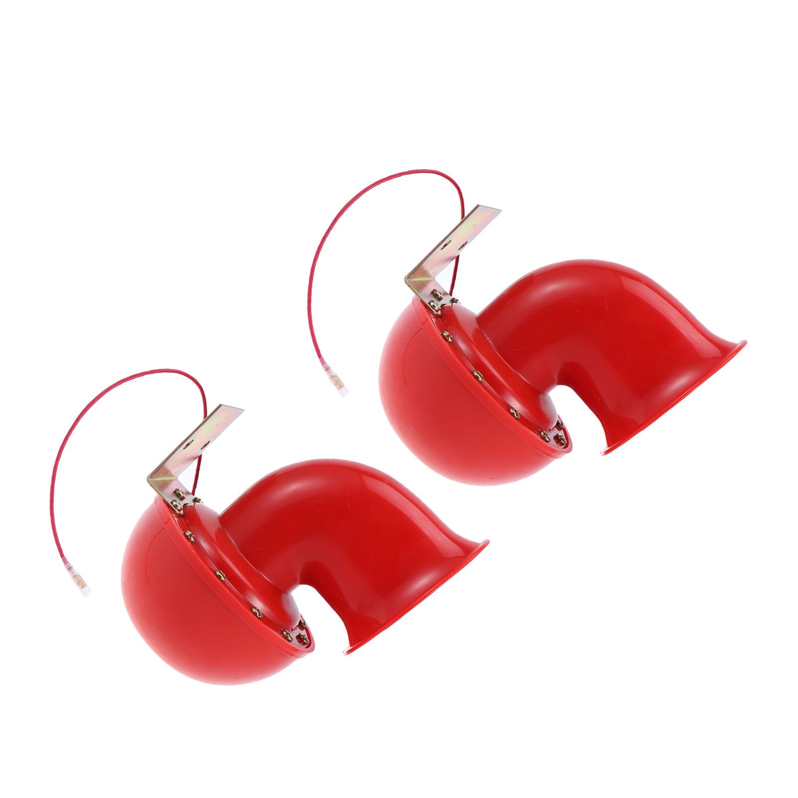 ARTIBETTER 2 Bocinas para Automóvil de Aire Tipo Caracol, Abs y Metal, Rojas, Sonido Potente, Instalación Fácil, para Suv y Camiones
