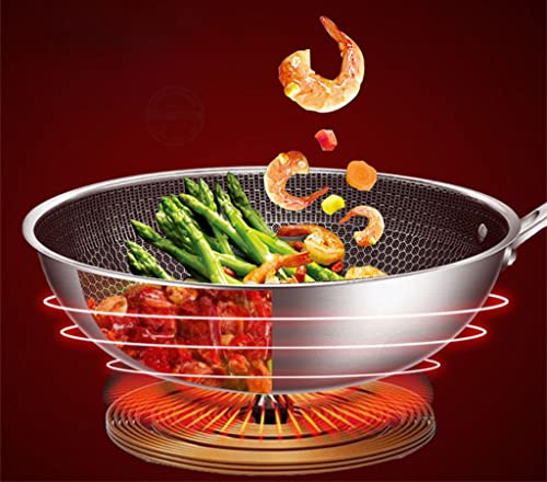 Wok de acero inoxidable 32 cm sin recubrimiento miniatura 4