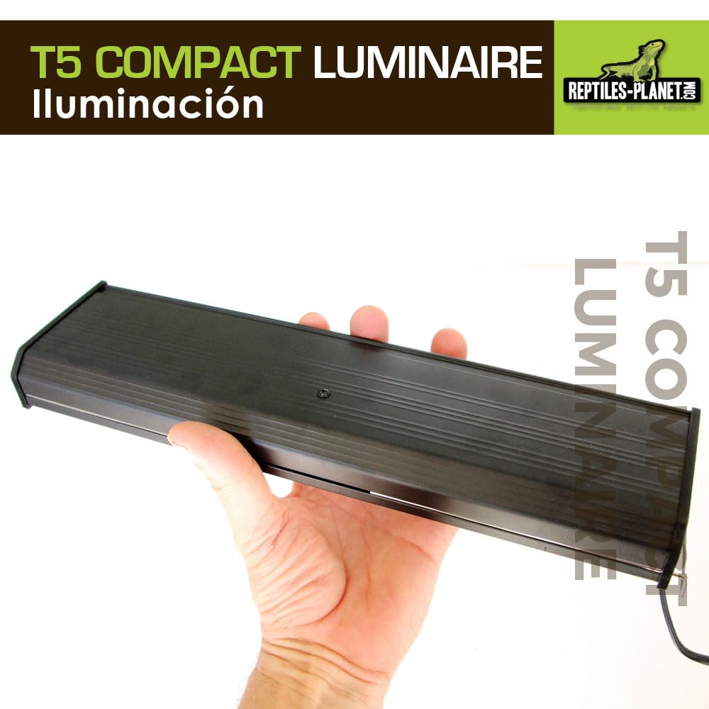 Reptiles-Planet T5 Compacto Luz Individual, 8W, 30cm Longitud