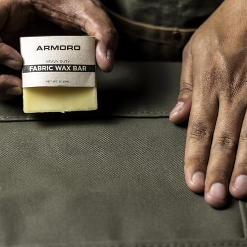 Image of Fabric Wax Bar | Water-Repellent Treatment for Jackets,Shoes, Soft Tops & Outdoor Gear | Long-Lasting Weatherproofing | Easy Apply Wax for Canvas, Cotton & Stitching Seams | 50 Grams