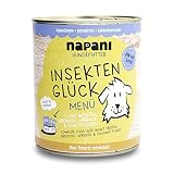 napani - Premium Hundefutter Insektenprotein, Hundenassfutter, schonend gegart, hypoallergen, getreidefrei, kohlenhydratarm, Bio-Brokkoli, Bio-Aprikosen, Bio-Kokosflocken, 6 x 800g