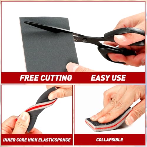 24 Pcs Sanding Sponge 80-3000 Grit