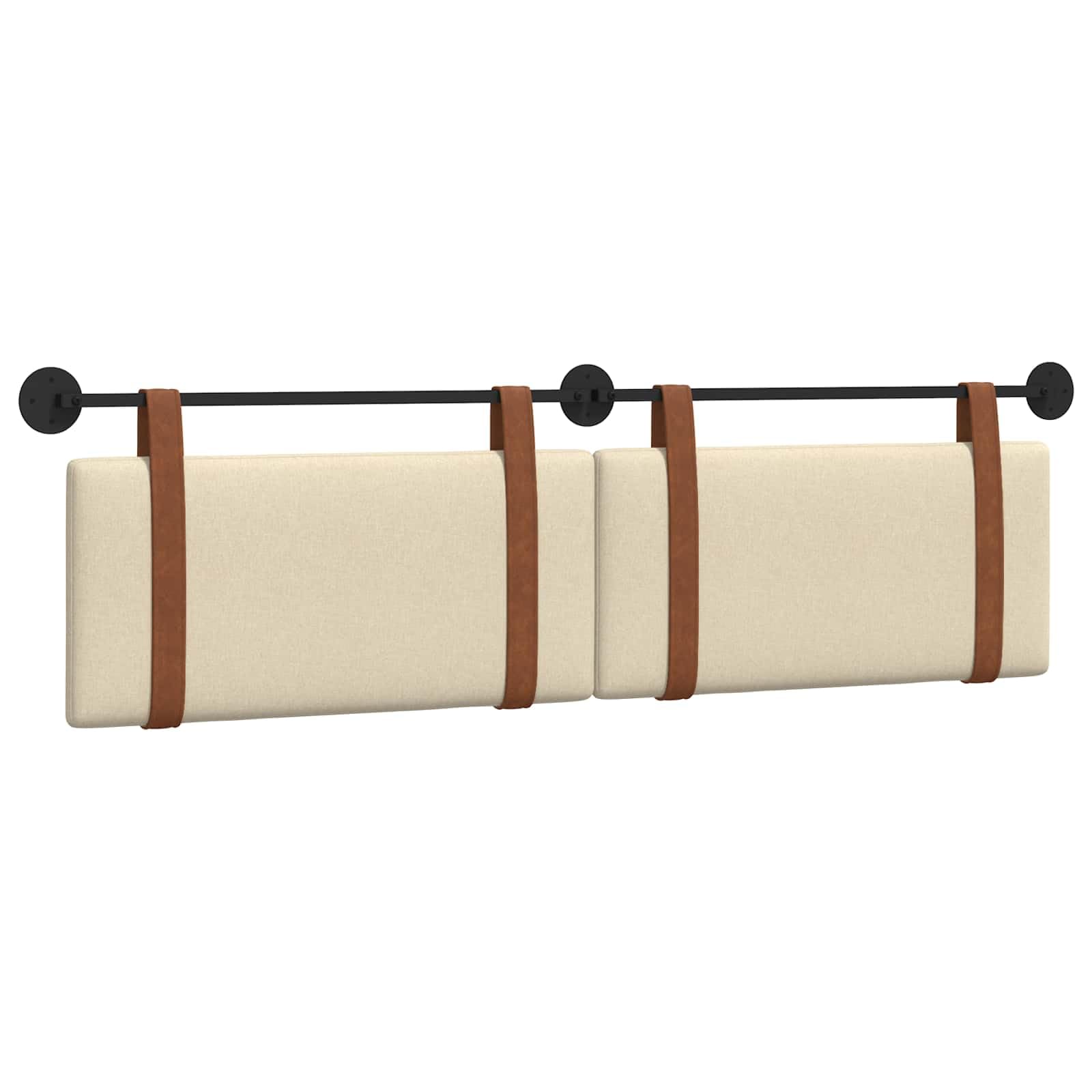 vidaXL Testata appesa Tinta Unita Crema 190 x 55 x 5 cm PU Antico, Testata Letto Moderna Rettangolare, Design da Montare, Accessorio Semplice e Funzionale per la Camera