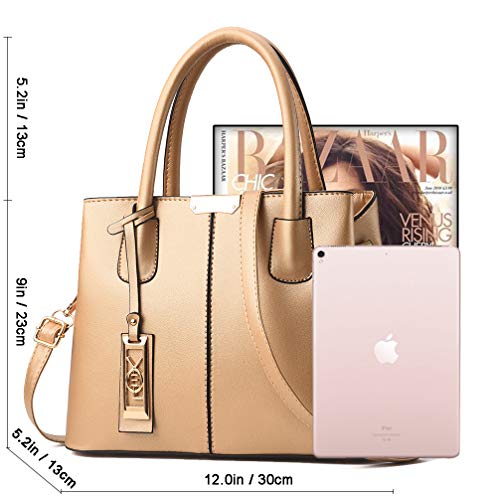 COCIFER Women Top Handle Satchel Handbags Shoulder Bag Tote Purse Messenger Bags - Thumbnail 3