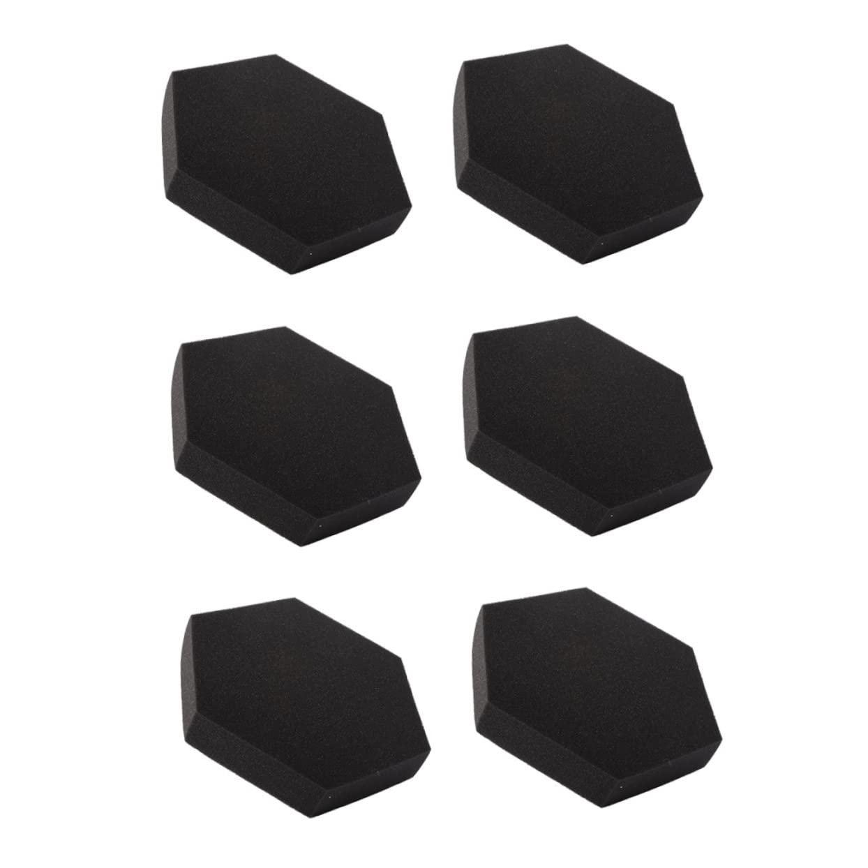 SUPVOX 6pcs Hexagon Sound-absorbing Cotton Acoustic Panels Acoustic Foam Panels Tile Acoustical Wall Panels Sound Proof Foam Panels Foam Wall Panels Decor Foam Pad 3d Sponge Pearlescent