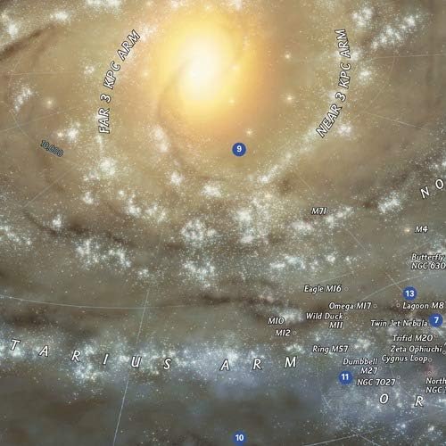 National Geographic Milky Way Wall Map (31.25 x 20.25 in) (National Geographic Reference Map)