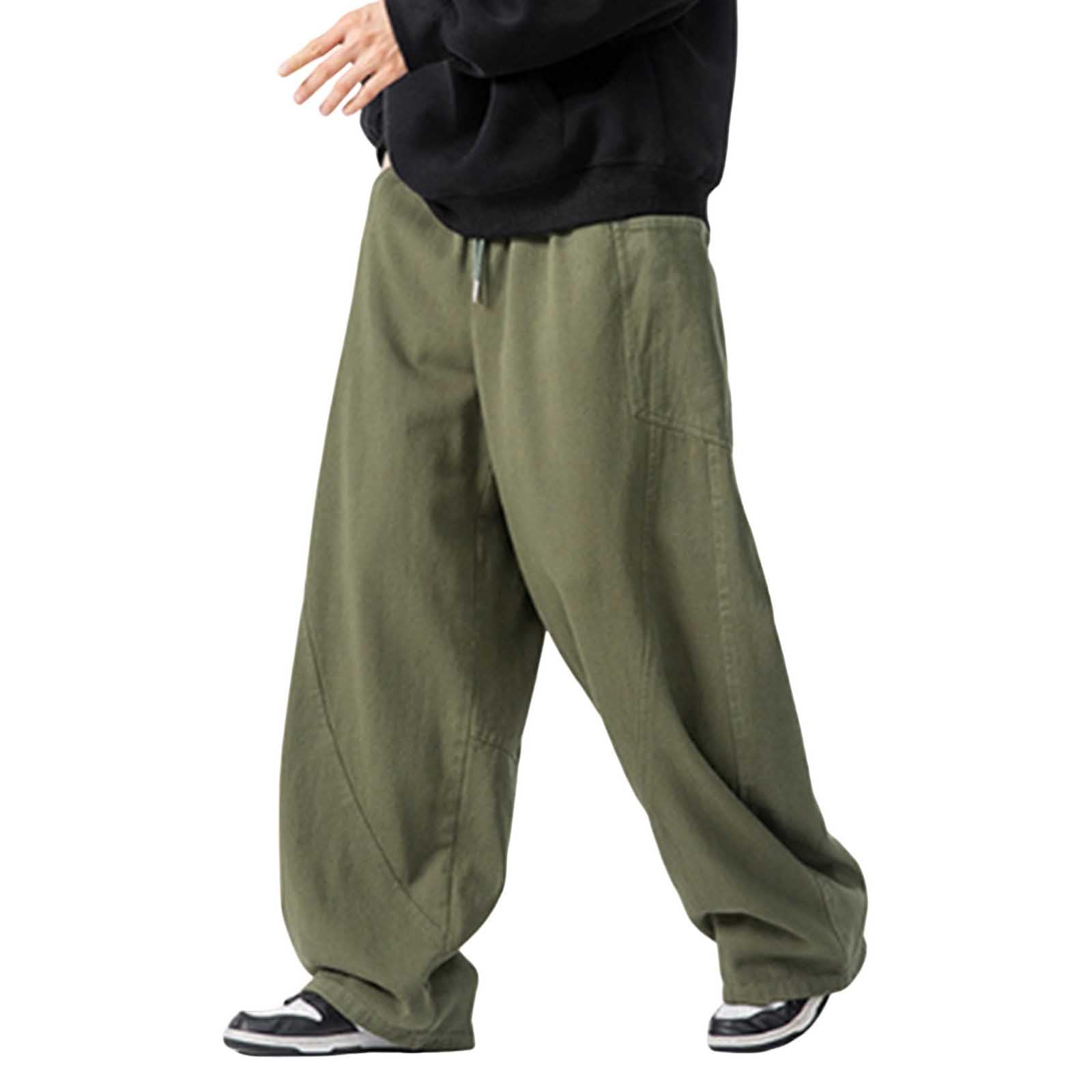 Pantaloni Uomo Casual da Lavoro retrò Giapponesi di Grandi Dimensioni, Nuovi a Gamba Larga, Coppia, Autunnali e Eleganti