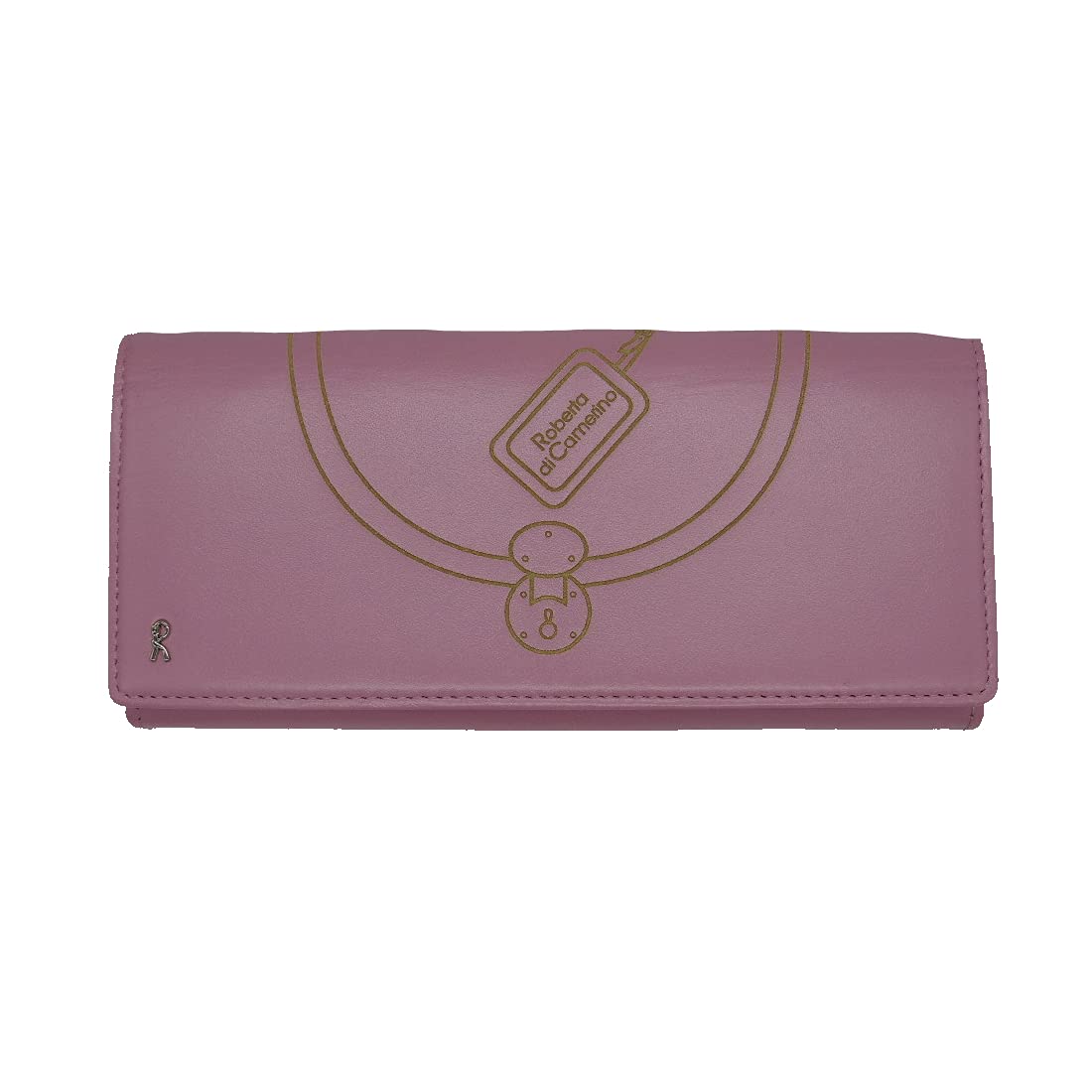 Amazon | [ロベルタ・ディ・カメリーノ] かぶせ長財布 ピンク I76524