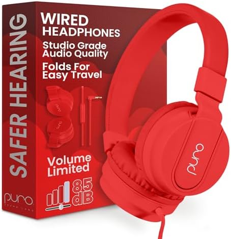Puro Sound Labs PuroBasic Wired Headphones for Kids - Volume-Limi...