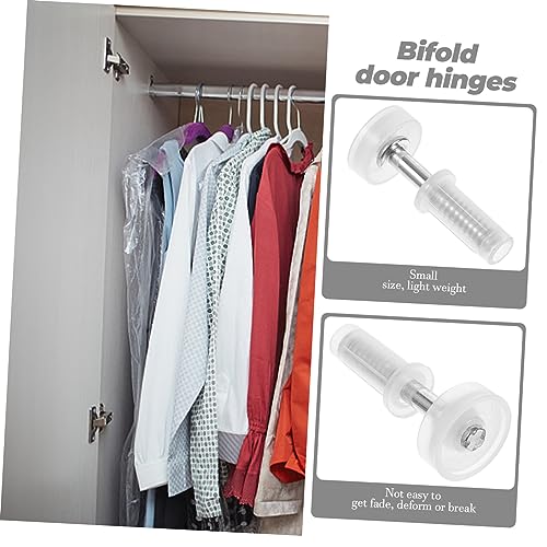 Tofficu 4 piezas Bisagras de Acero Inoxidable para Puerta Plegable, Herrajes para Puertas de Clóset miniatura 5