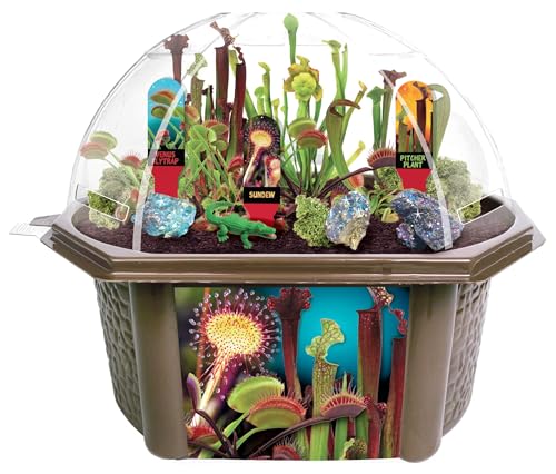 Carnivorous Plant Growing Kit – Grow Venus Fly Trap, Sundew, & Pitcher Plants in a Terrarium Biosphere