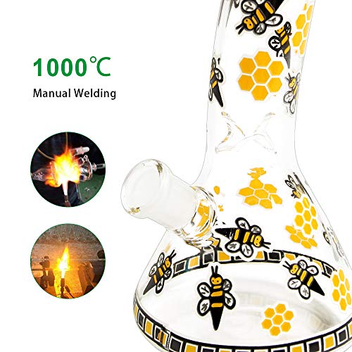 Horns Bee Glass Decorative Bottle Yellow Bee (Luminous) - Thumbnail 6