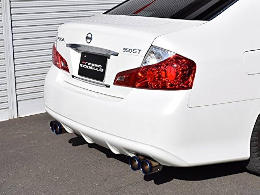 50フーガ ロッソモデロ Ti-c マフラー 4本出し 楽天市場】ロッソモデロ Ti-C マフラー日産 フーガ マフラー Y50