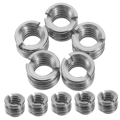 Image of SECFOU 10pcs Tripod Screw Adapter Camera Thread Converter for Mic Stands and Video Lighting Equipment Easy Installation Versatile Use