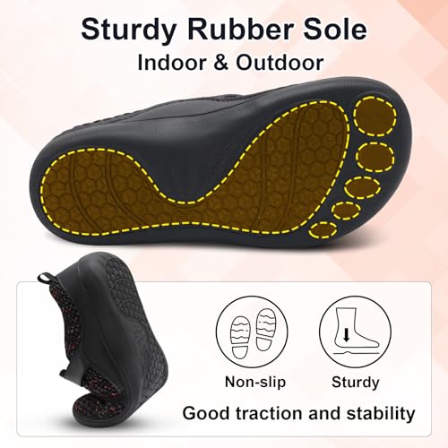 Image of Spesoul Wide Womens Walking Shoes Adjustable Diabetic Shoes Breathable Zero Drop Barefoot Shoe Neuropathy Edema Nursing Shoe Wide Width Sneakers
