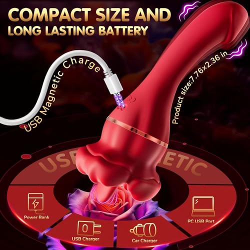 Powerful 10 Modes Red Mouth Tongue Toy Adult Tools for Women Realistic Silicone Waterproof Handheld USB Magnetic Charging Portable Sensory Toys