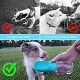 3 in 1 Portable Dog Water Bottle with Food Container and Waste Bag, Multifunctional Pet Travel Water Dispenser Water Bottle for Outside Drinking and Eating, Suitable for Puppy and Cats - Image 7