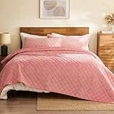 L'AGRATY Velvet Quilt Queen Size...