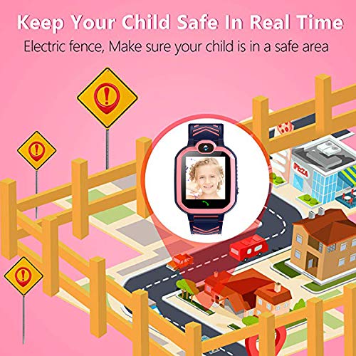 Kids Smartwatch Phone IP67 Waterproof, Boys Girls Watch with LBS/AGPS Locator 2Way Call SOS Voice Chat Camera Alarm Clock Sport Watch Gift for 3-12 Years Old Childrens (02-2G LBS Waterproof Blue) - Thumbnail 2