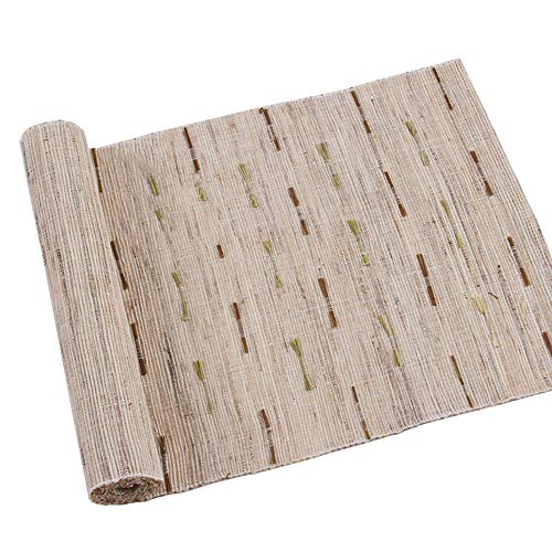 Lkh Ramie Cloth Burlap Table Runner, Pastoral Fabric Hand-Woven Table Runner, Simple And Generous, Easy To Clean(Size:35×280Cm) #TOP4