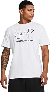 Under Armour UA GL Foundation Update Camiseta de manga corta para hombre, camiseta estampada para hacer deporte, color blanco/negro
