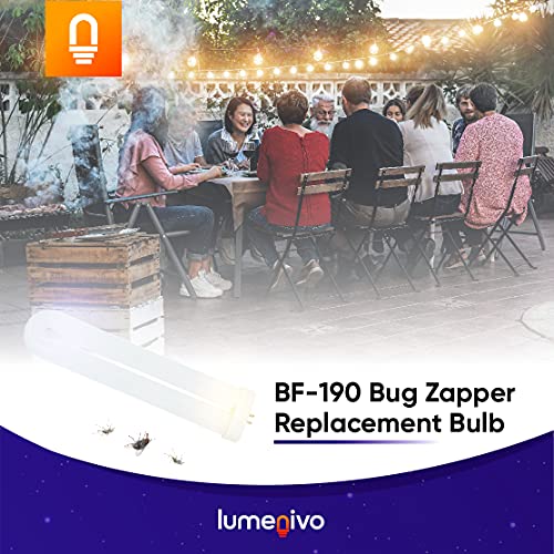 Bf-190 Bug Zapper Bulb Replacement For Flowtron Bk-40D By Lumenivo - 40W Black Flag Bug Zapper Bulb Replacement With G10Q-4 Square 4 Pin Base - T8 U-Bent Mosquito Zapper - 2 Bulbs #TOP4