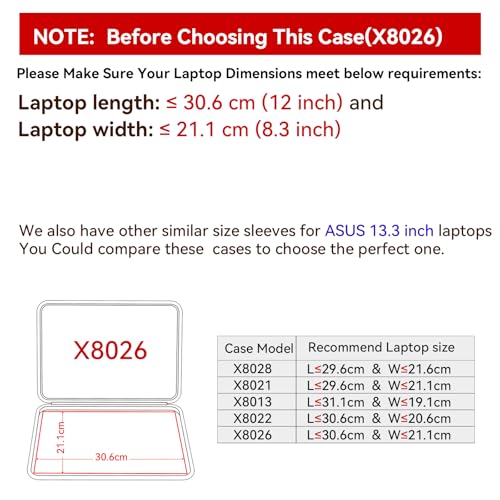 Image of Smatree Hard EVA Protective Sleeve Case Compatible for 13.3 inch ASUS Zenbook Flip 13 OLED UX363 Laptop (X8026)