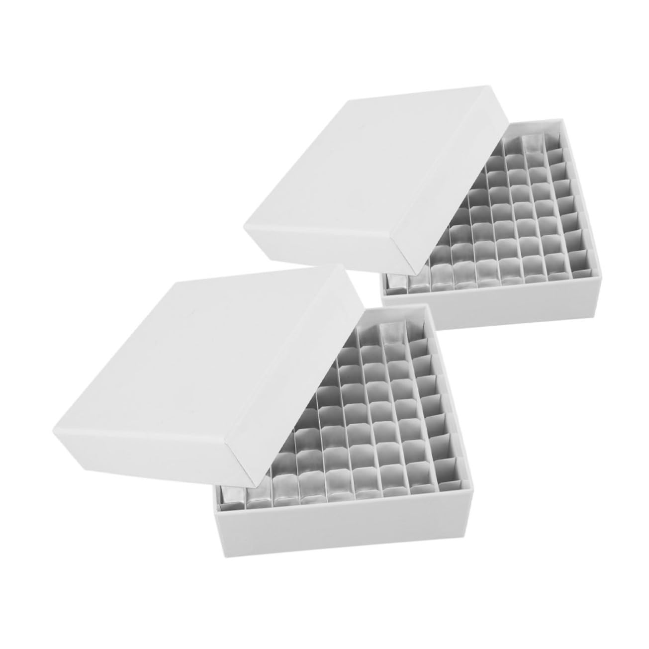 STOBAZA Pcs Lab Sample Storage Boxes Freezer Safe Paper Box Storage Bin Paper Freezer Case Cryogenic Sample Holder Lid