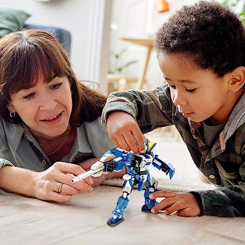 Sienon Rocket Mech Armor Set, Sniper Of The Galaxy Buildable Action Figure Toy, 2 In 1 Building Toy Can Transform To 2 Different Forms-Guardian And Weapon, Creative Building Kit For Kids (555 Pcs) #TOP3