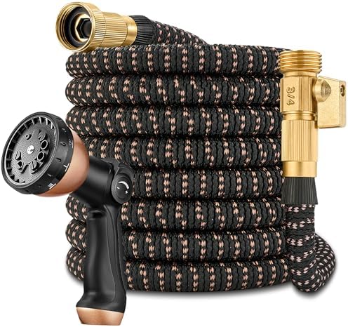100 Foot Garden Hose – 2026 Upgarded Expandable Garden Hose w/10 ...