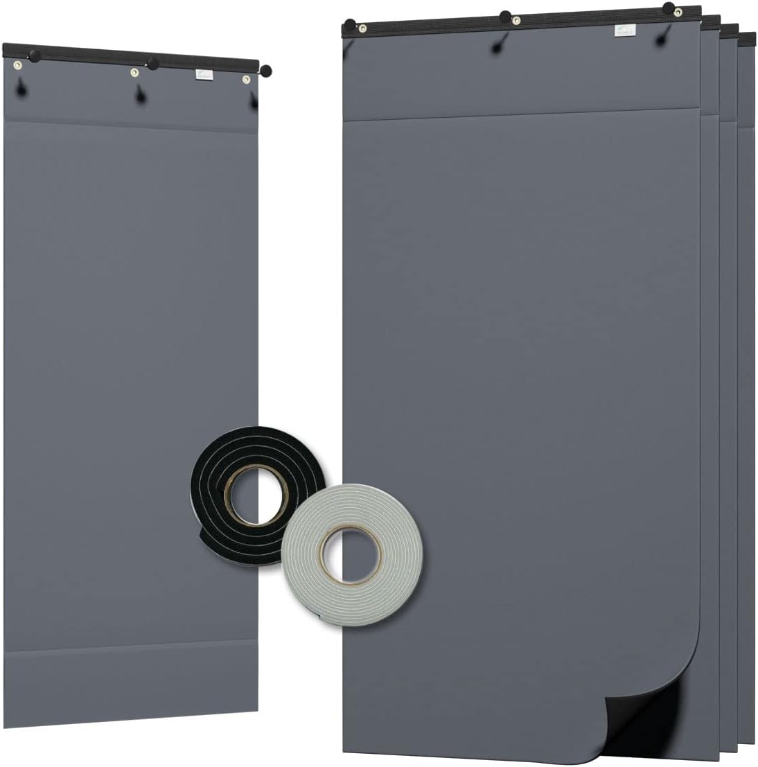 Audimute Soundproofing Acoustic Pro Sound Kit - Door Seal Kit and Sheets (Steel)